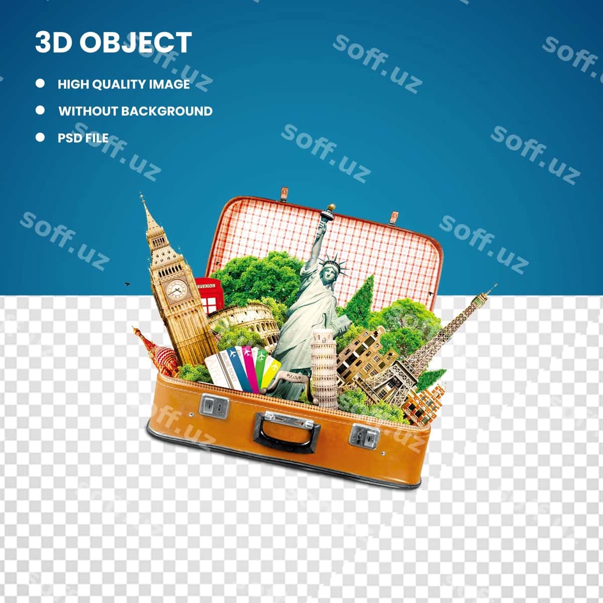Statuya erkinlik sayohat bagaj | Statue liberty travel baggage 1