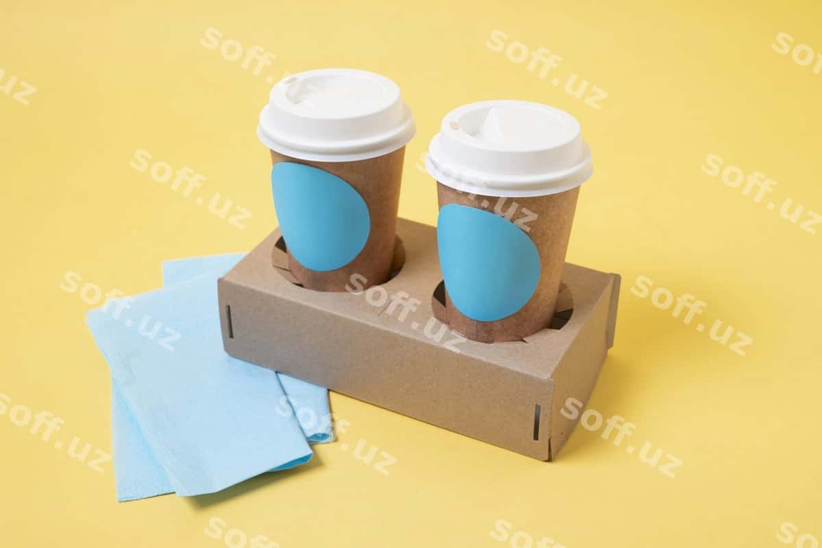 Shtill life ovqat yetkazib berish namunasi | Still life food delivery mockup 1