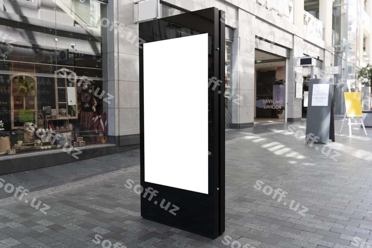 Ko'cha e'loni erkak rasm bilan | Street announcement with man photo 1