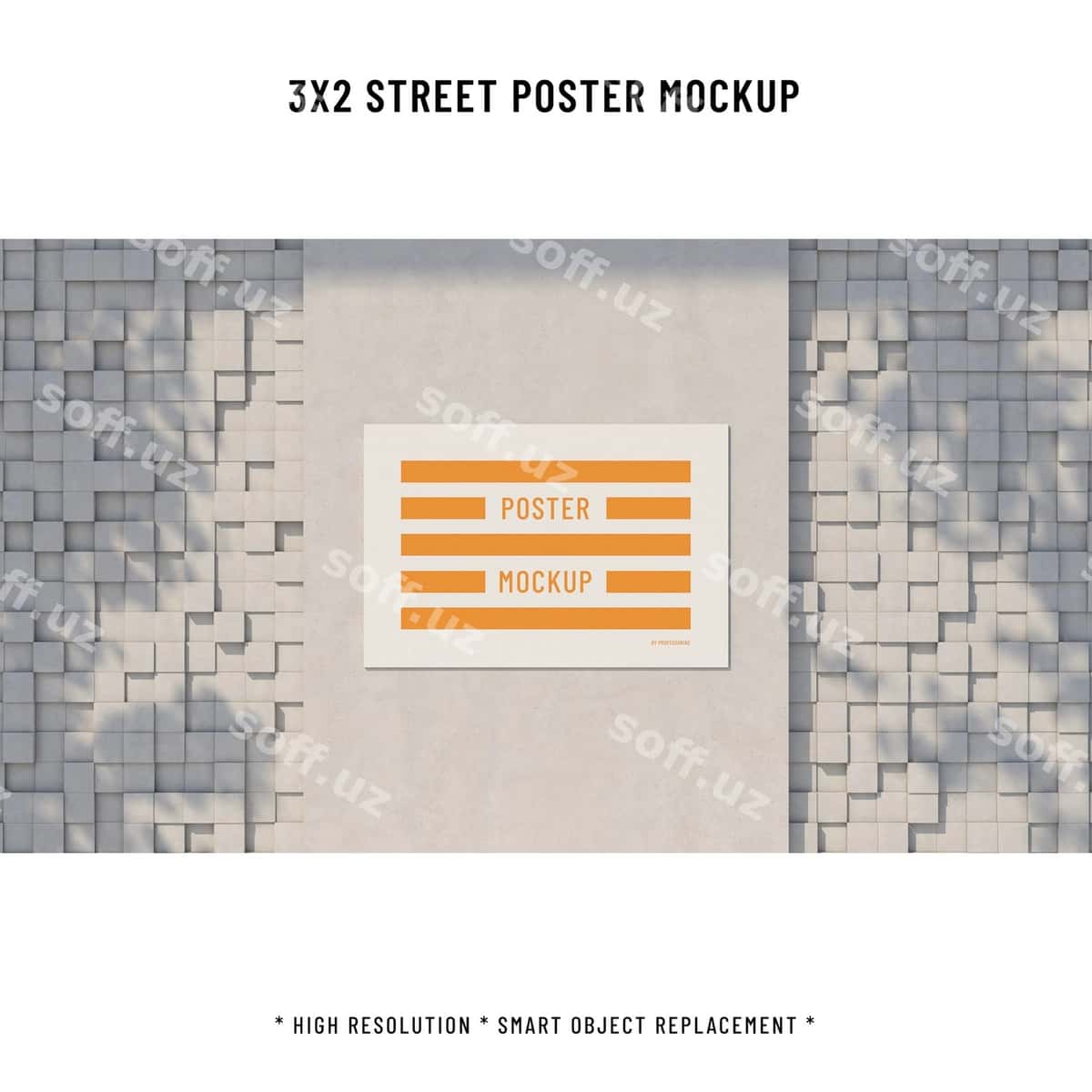 Ko'cha plakati namunasi | Street poster mockup 1