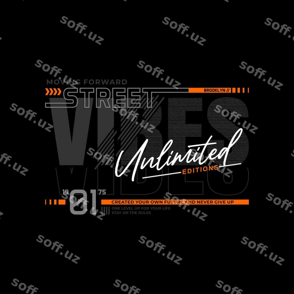 Kocha energiyasi tipografiyasi futbolka va hokazo | Street vibes typography t shirt etc 1