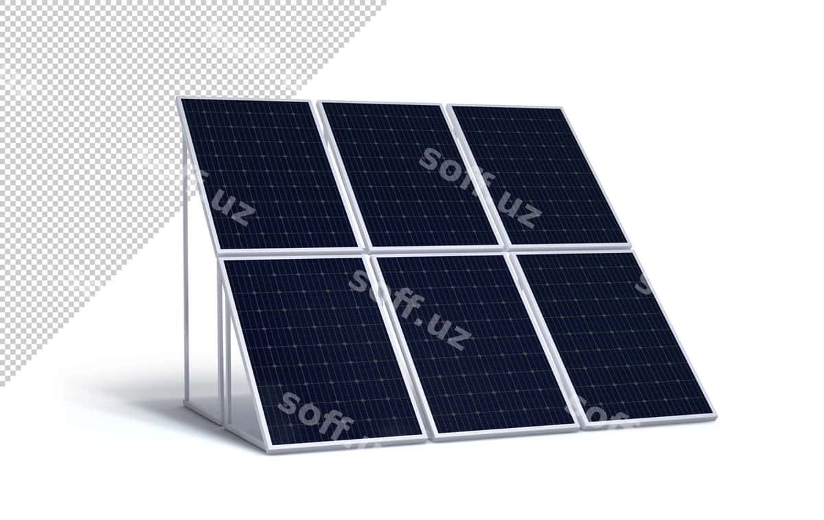 Konstruktsiya Quyosh panelalari Namunasi | Structure solar panels mockup 1