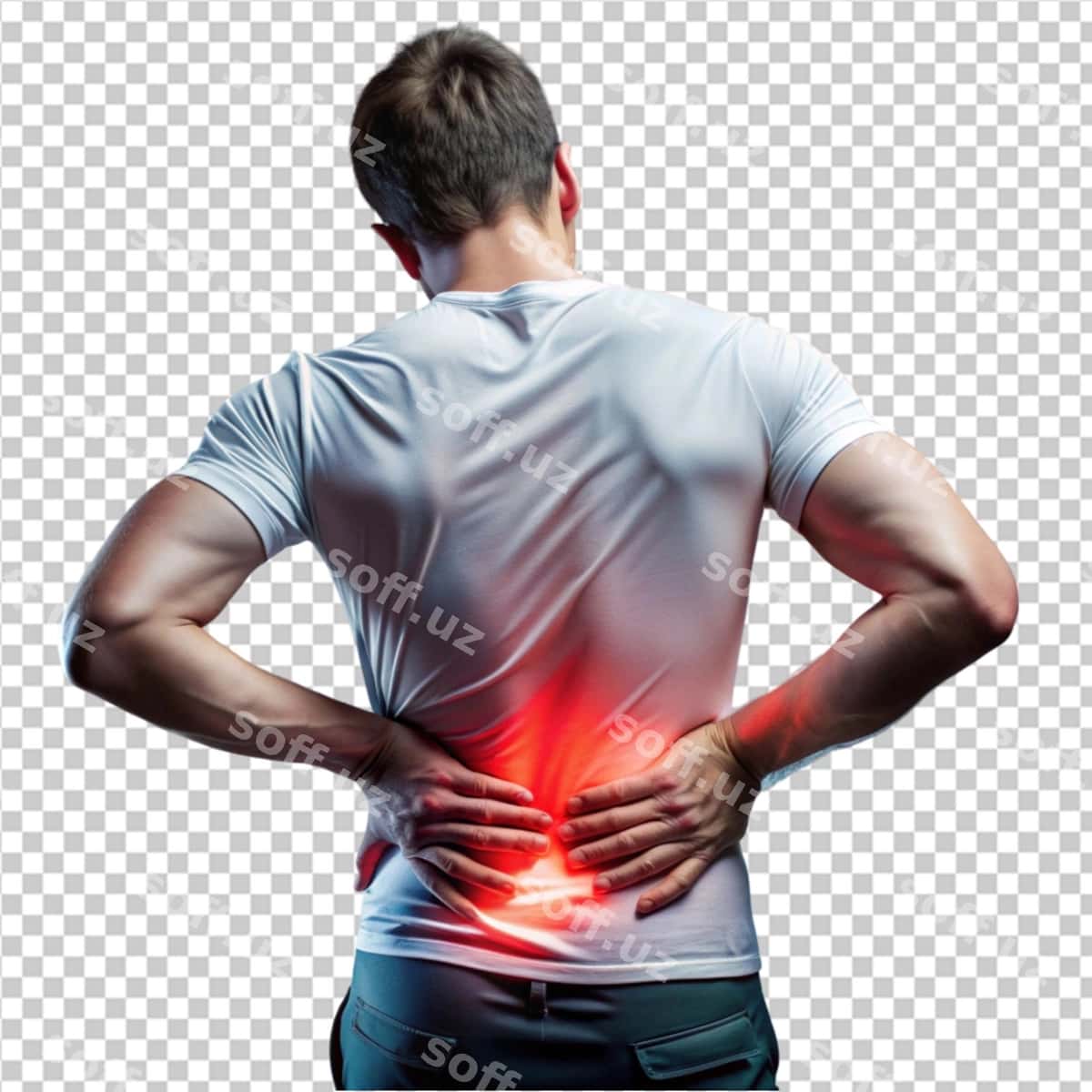 Azobli orqa ogʻriq pelsep asosiy holati | Suffering back pain transplant background 1