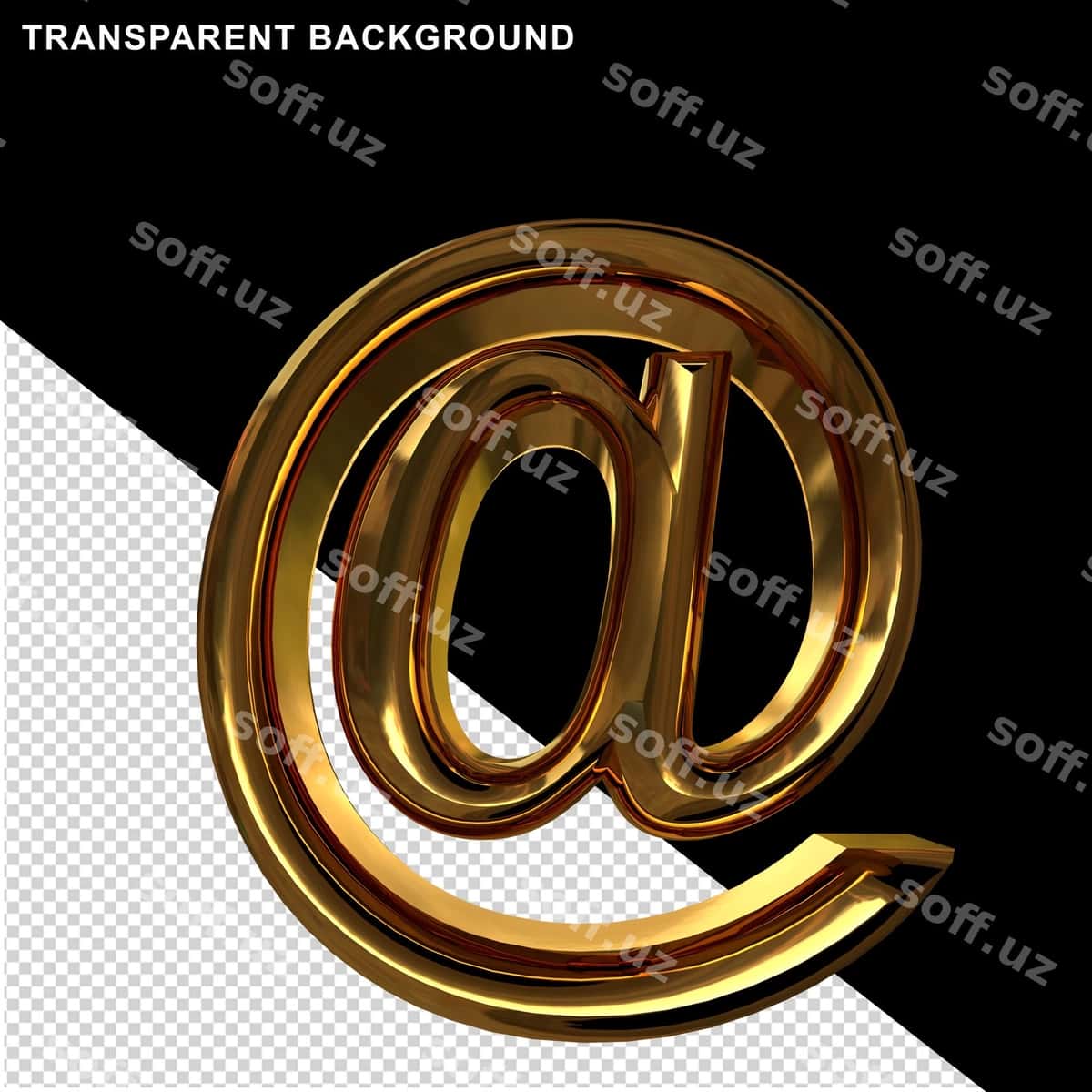 Belgilar o'ttiz 3d belgi | Symbols gold 3d symbol 1