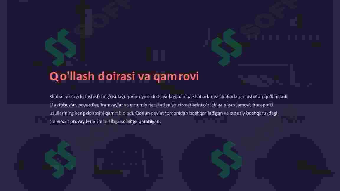 Shahar yo'lovchi tashish tizimi 3