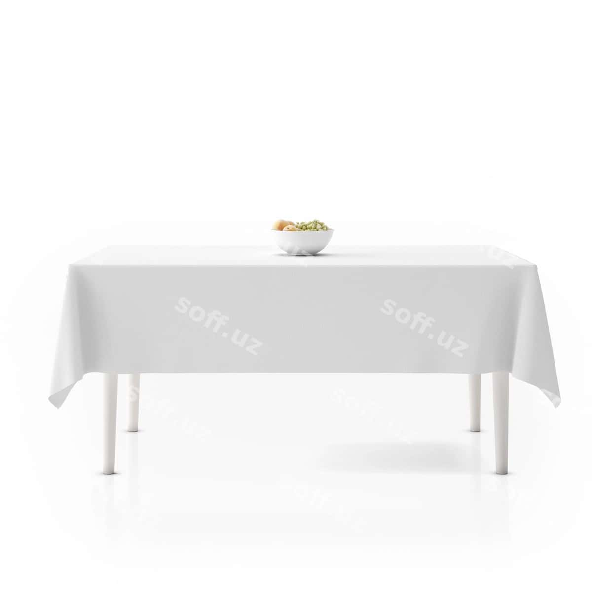 Stol maxkum bilan, qovur mevalar bilan | Table with tablecloth bowl with fruits 1