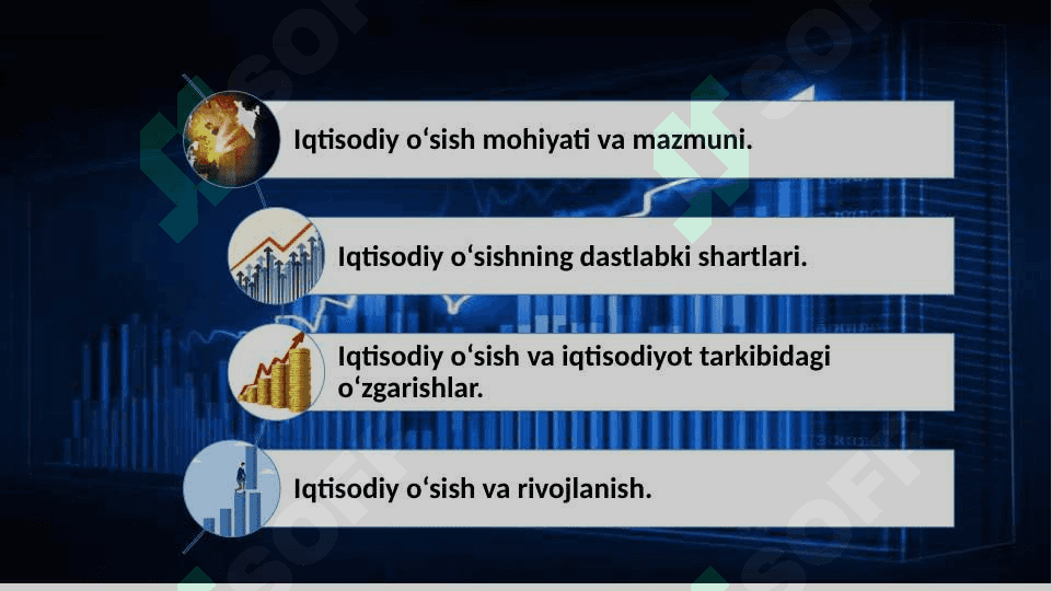 Iqtisodiy o'shish faniga kirish 2