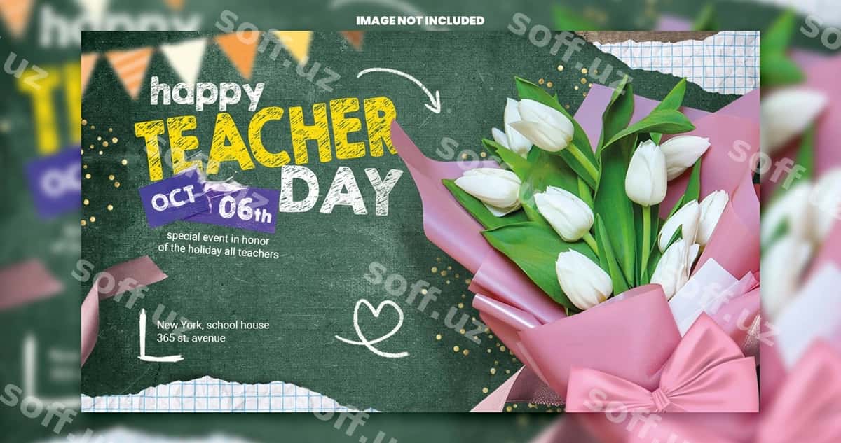 O'qituvchilar kuni plakat | Teachers day poster 1