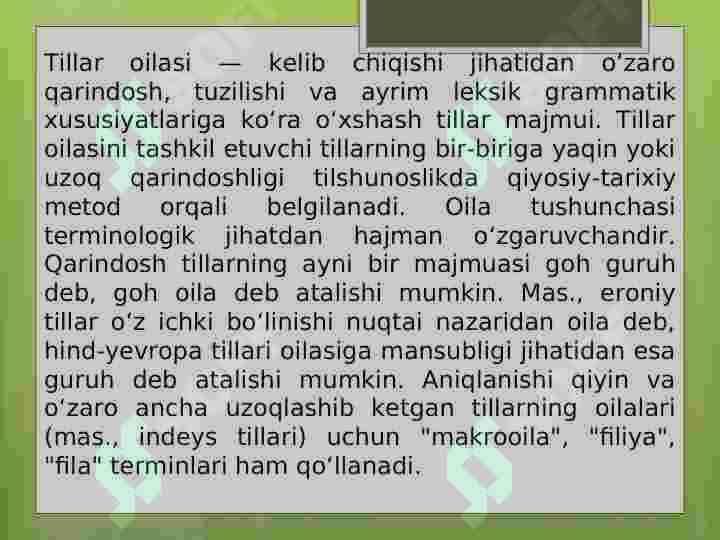 QARDOSH VA QARDOSH BO’LMAGAN TILLARNING BIR-BIRIGA TA’SIRI. BOSHQA TILLARDAN SO’Z ALMASHTIRISHNING IJOBIY VA SALBIY TOMONLARI 3