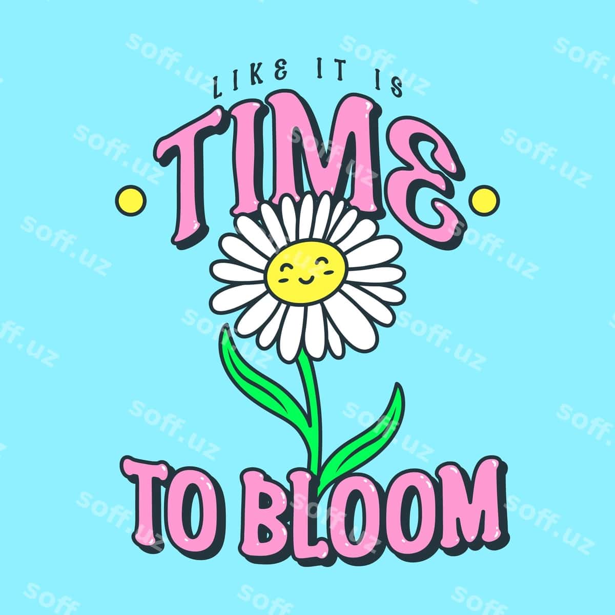 Vaqt baxtli gul bilan gullaydi | Time bloom with happy flower 1