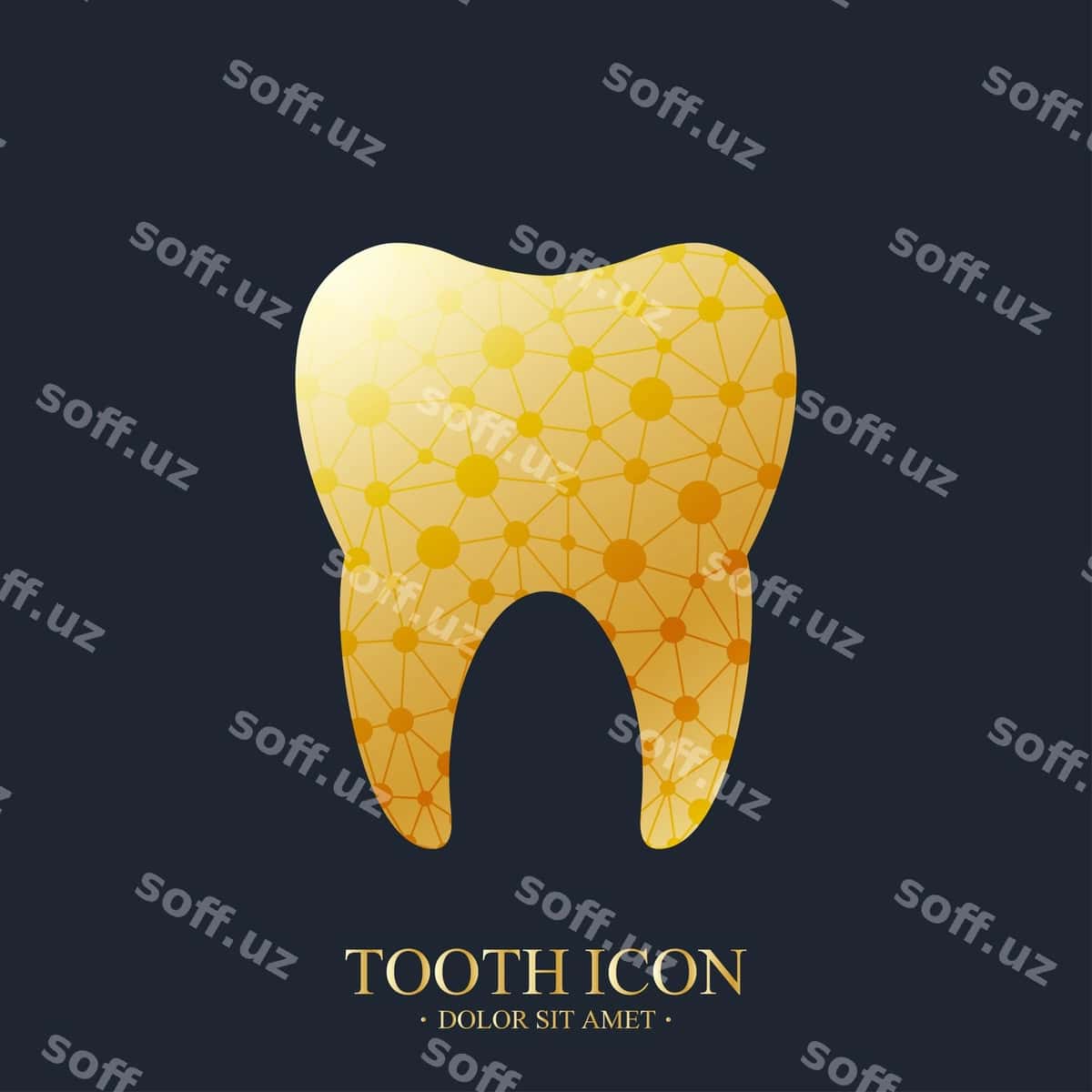 Tish vektor logotip shabloni | Tooth vector logo template 1