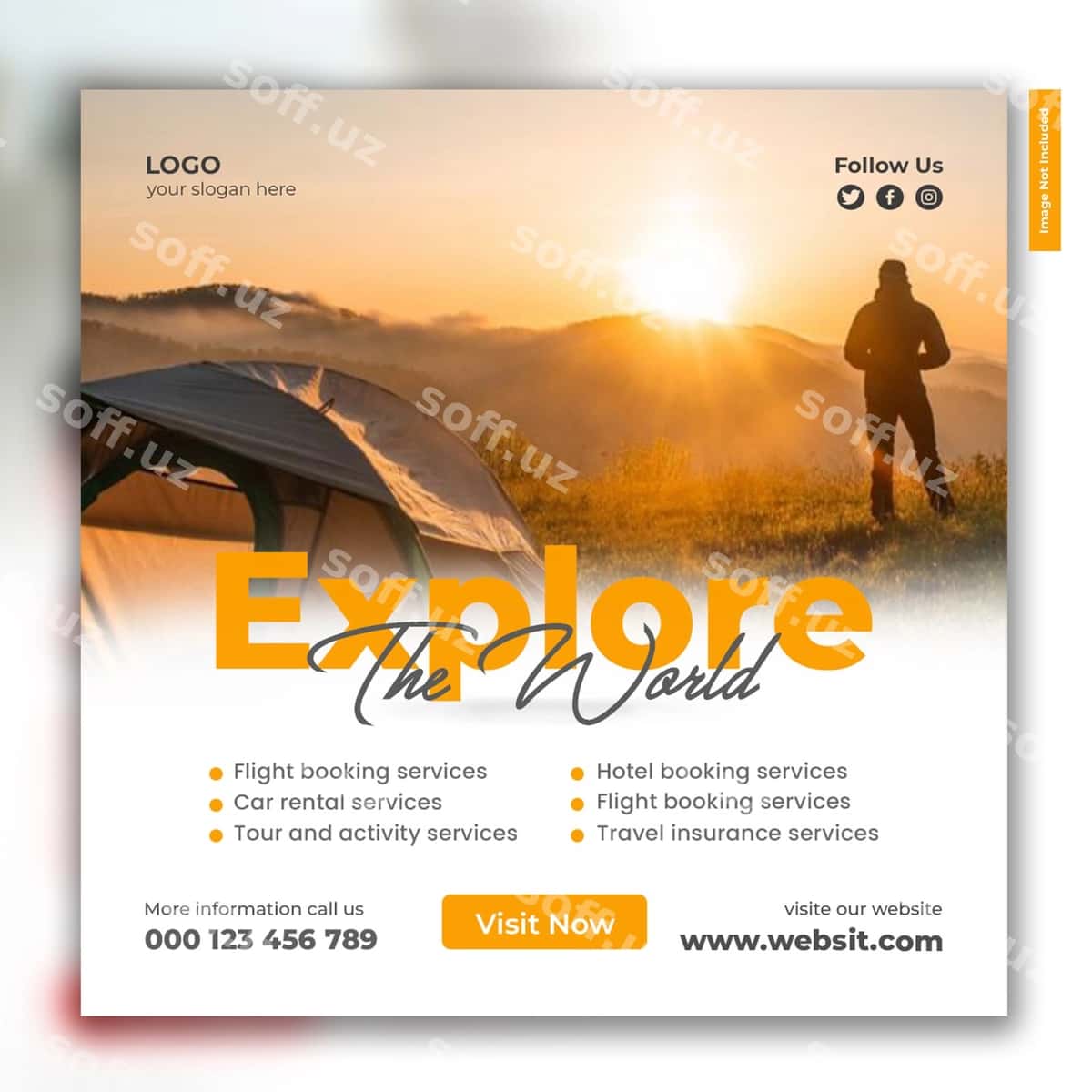Sayohat ijtimoiy media dizayni | Travel social media design 1