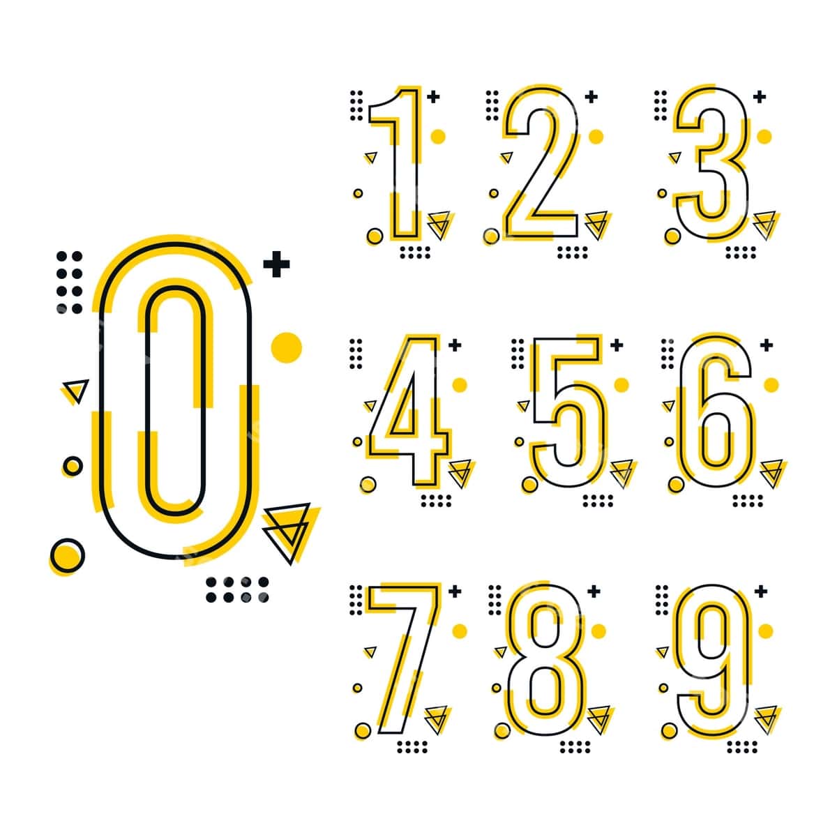 Trend raqami dizayn shabloni | Trend number design template 1