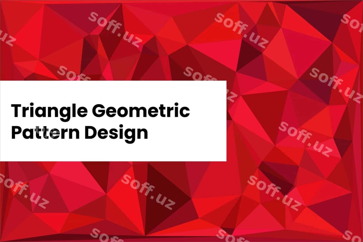 Uchburchak geometric shablon 73 | Triangle geometric pattern 73 1