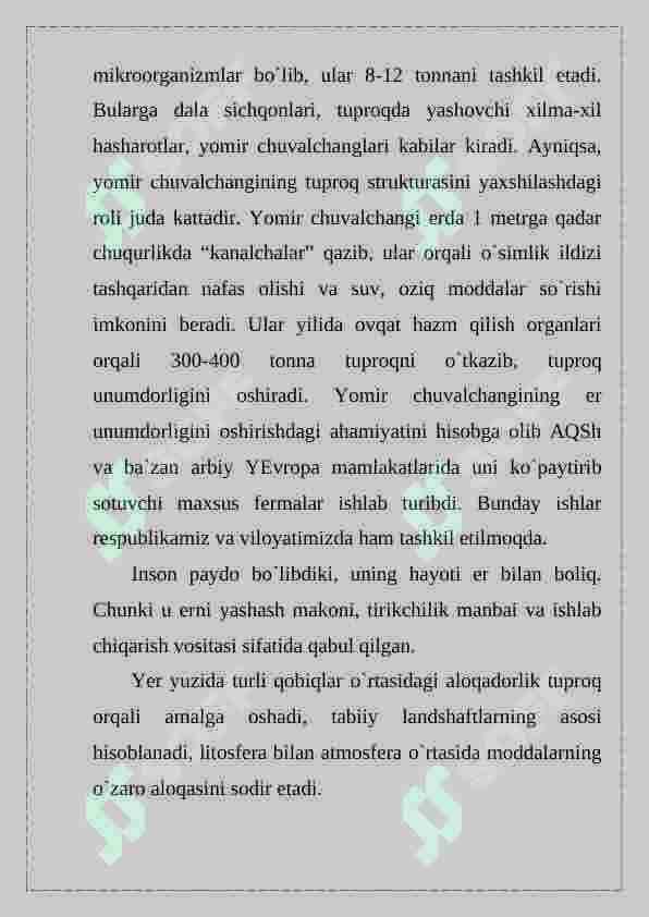 tuproq ekologiyasi 3