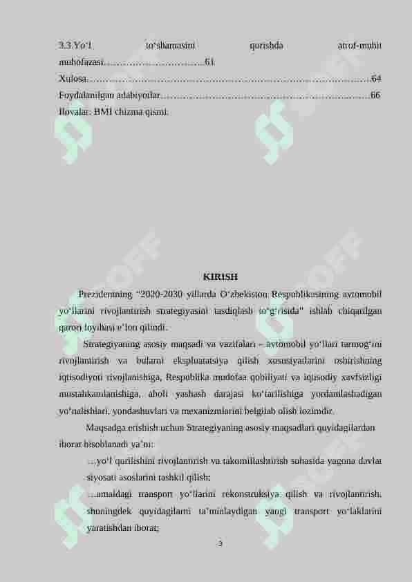 Avtomobil yoʻllarini qurish 3