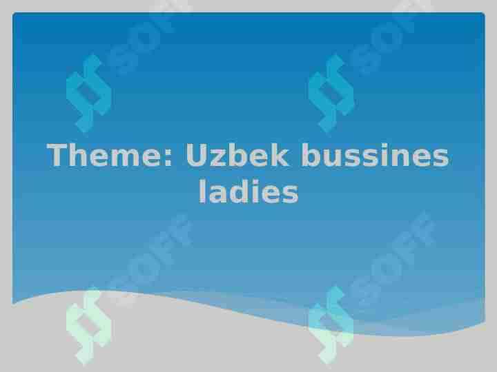 Uzbek business ladies 1