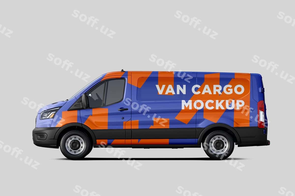 Yuk furqoni maketi | Van cargo mockup 1