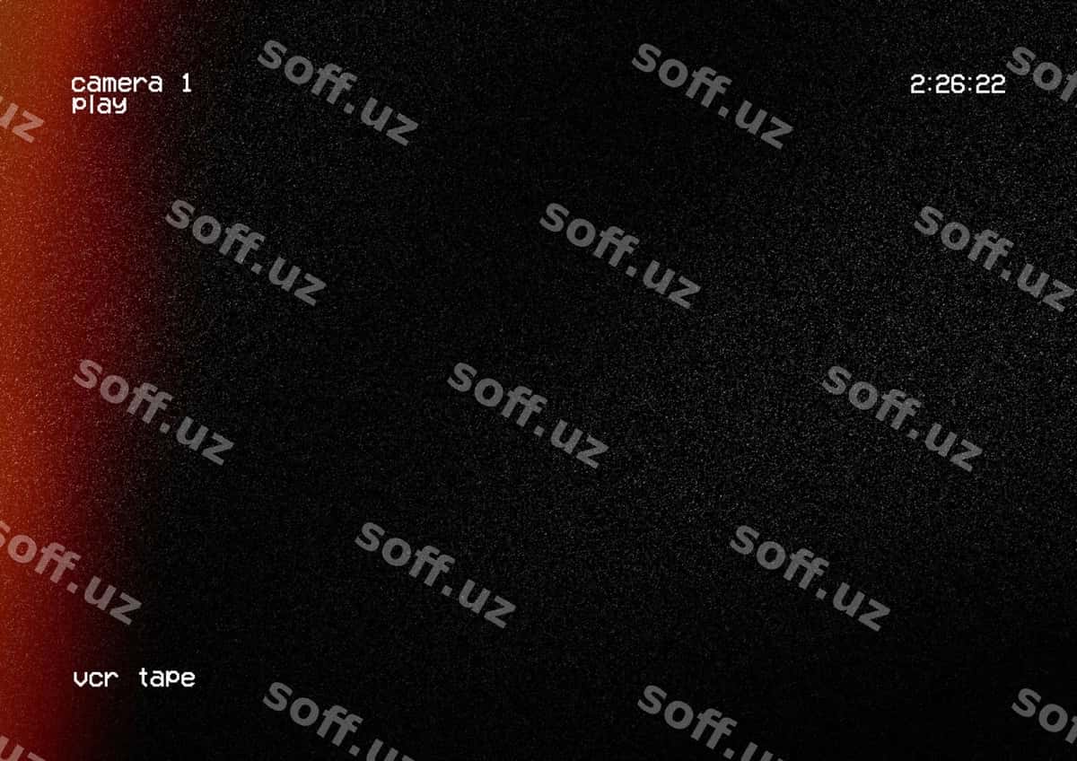 Vcr qora overlay, noice num3 yo'q | Vcr black overlay with noice num3 1