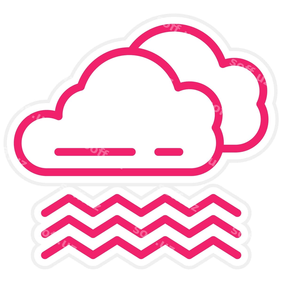 Vektor dizayn sisilgan ikon stili | Vector design foggy icon style 1