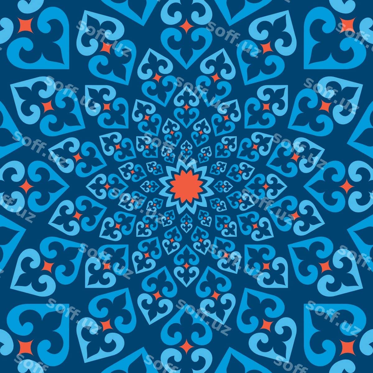 Vektor an'iy muslim naqshi | Vector traditional muslim ornament 1