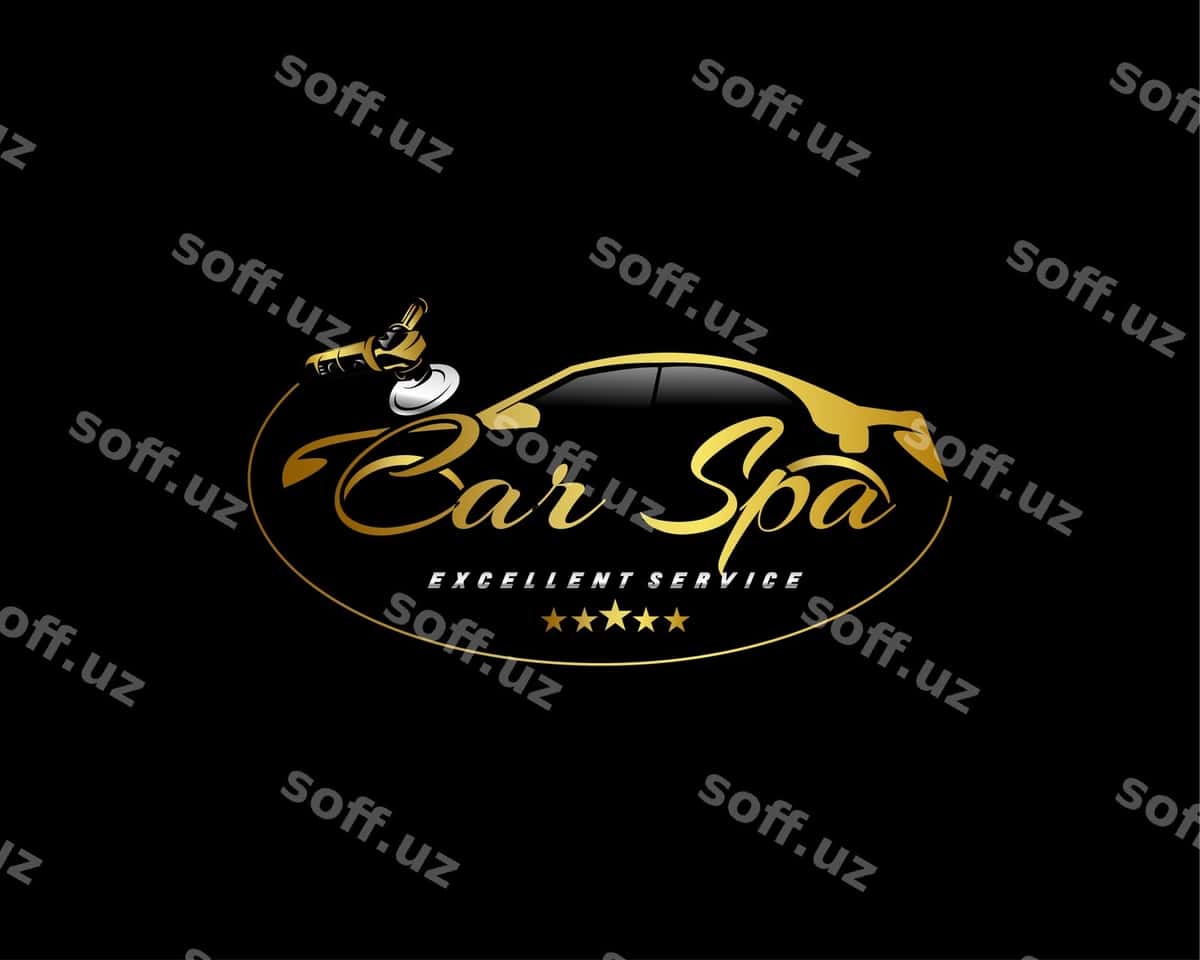 Avtomobil avto detal logotipini symbolga o'tkazish | Vehicle auto detailing logo into symbol 1