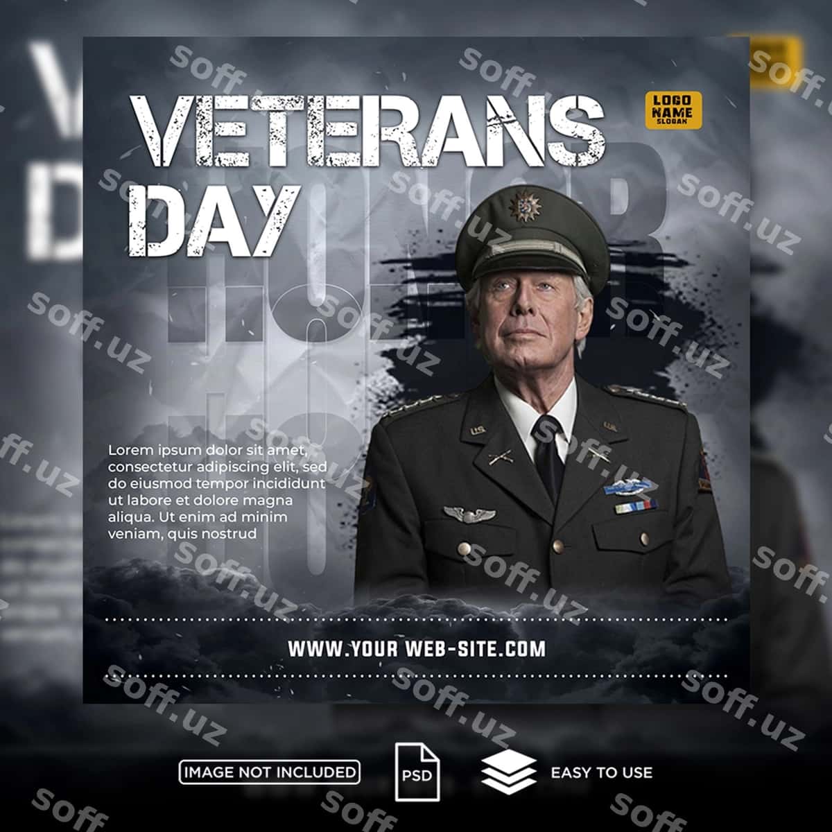 Veteranlar Kuni ijtimoiy tarmoqlardagi post | Veterans day social media post 1