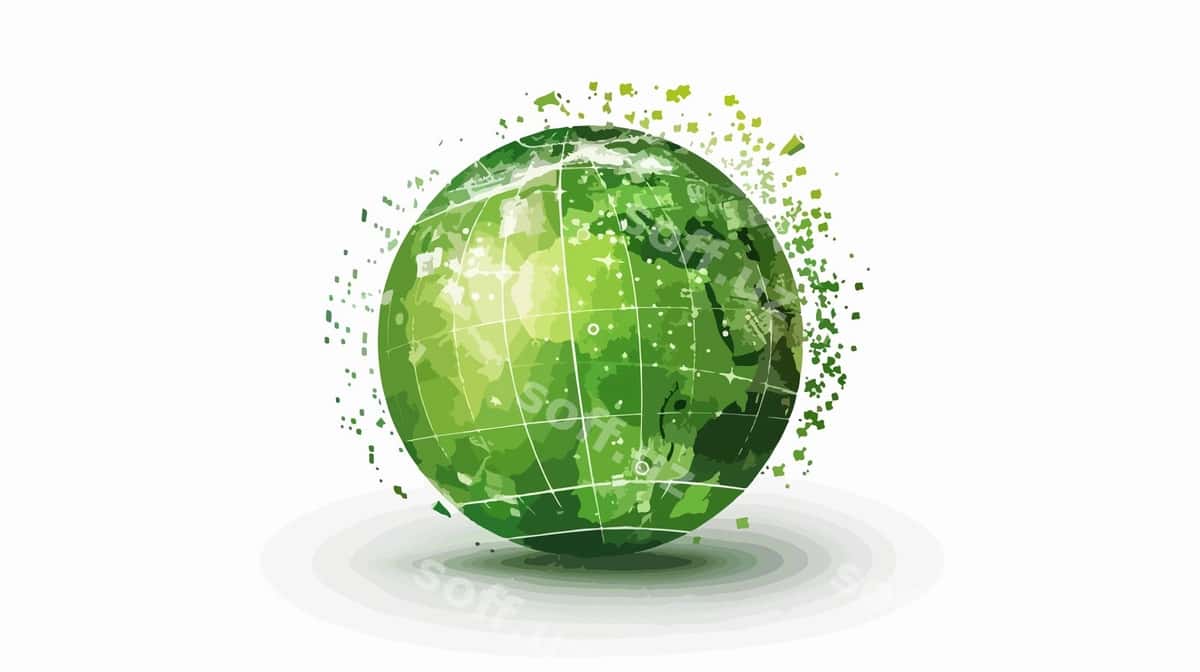 Hayotlı globalizatsiya tushunchasi dunyo haqida rasmi | Vibrant globalization concept globe image 1