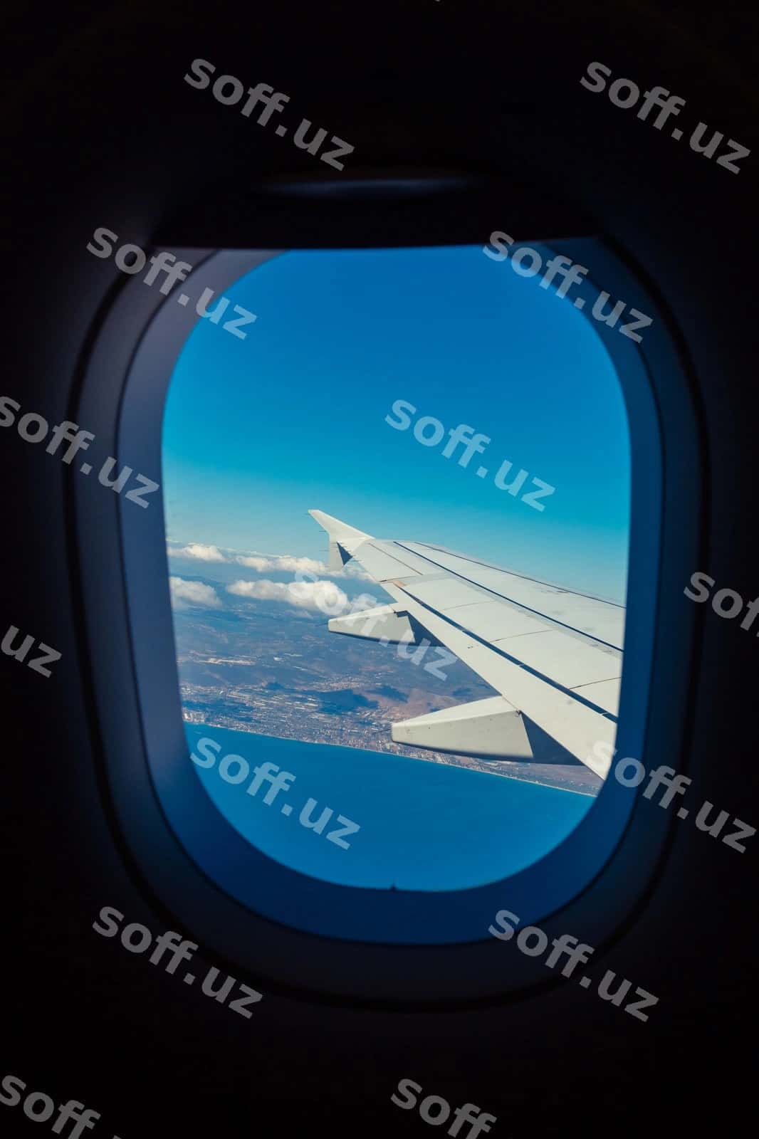 Samolyot oynasidan ko'rinish | View from airplane window 1