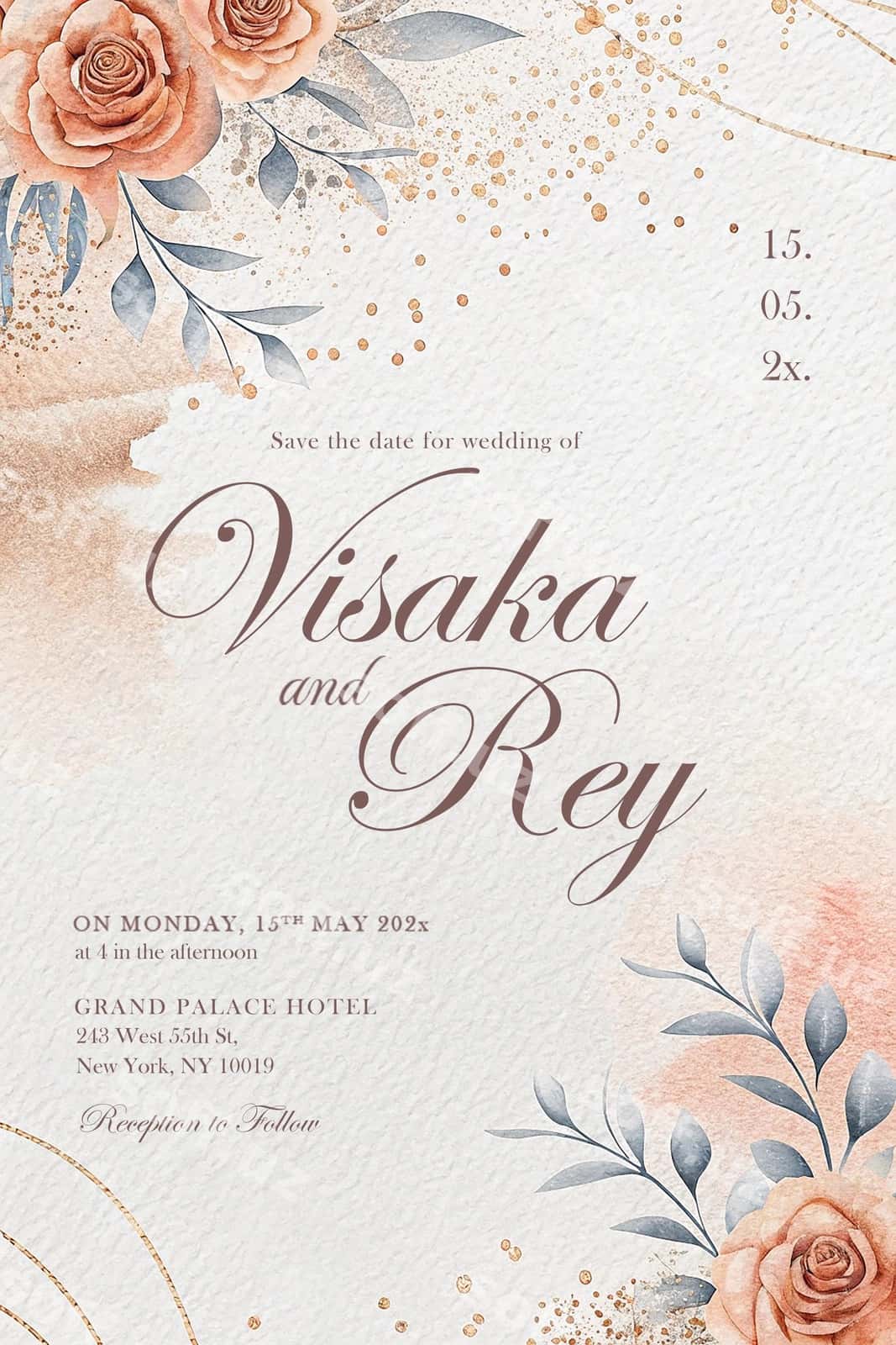 Visaka rey to'y taklifnomasi | Visaka rey wedding invitation 1