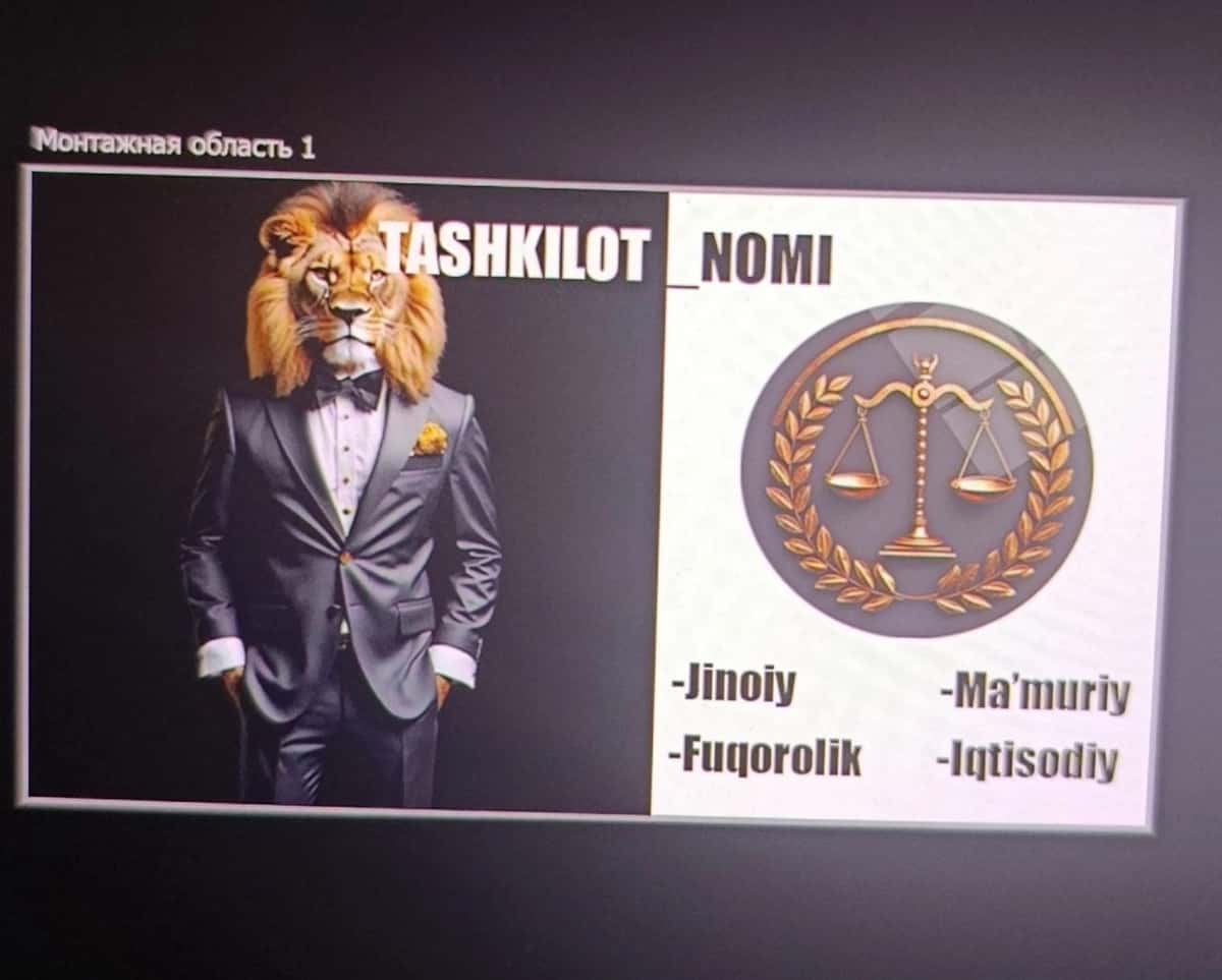 Advokat va Advakat tashkilotlar uchun vizitka 2
