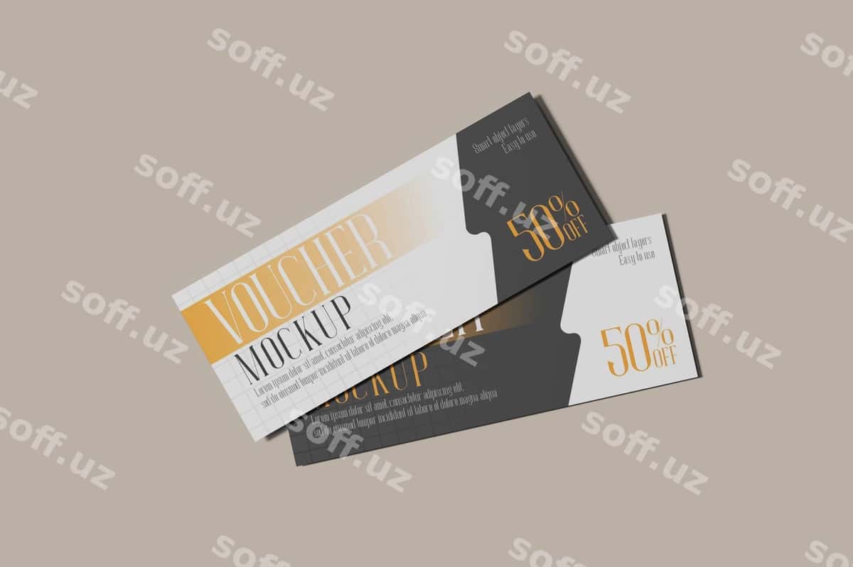 Voucher namuna | Voucher mockup 1
