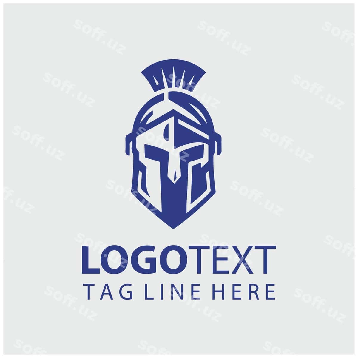 Urpiyning zirvaliy logotipi vektori | Warrior helmet logo vector 1