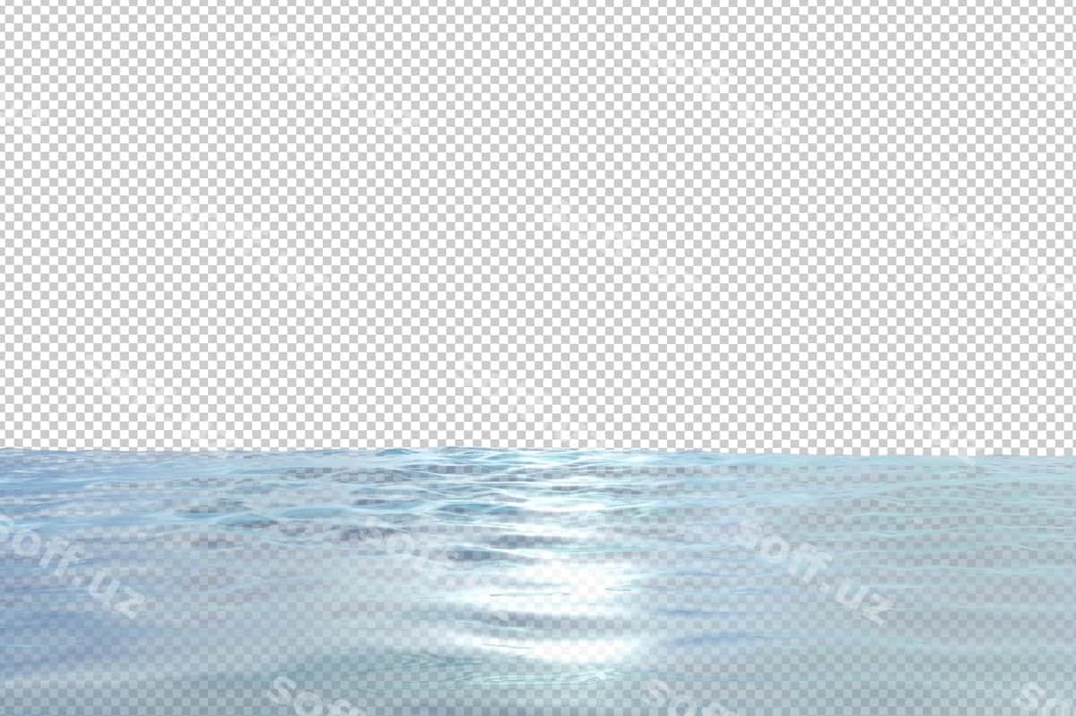 Suv to'lqiqi yuzi ajraltirilgan 3D render | Water ripples surface isolated 3d render 1