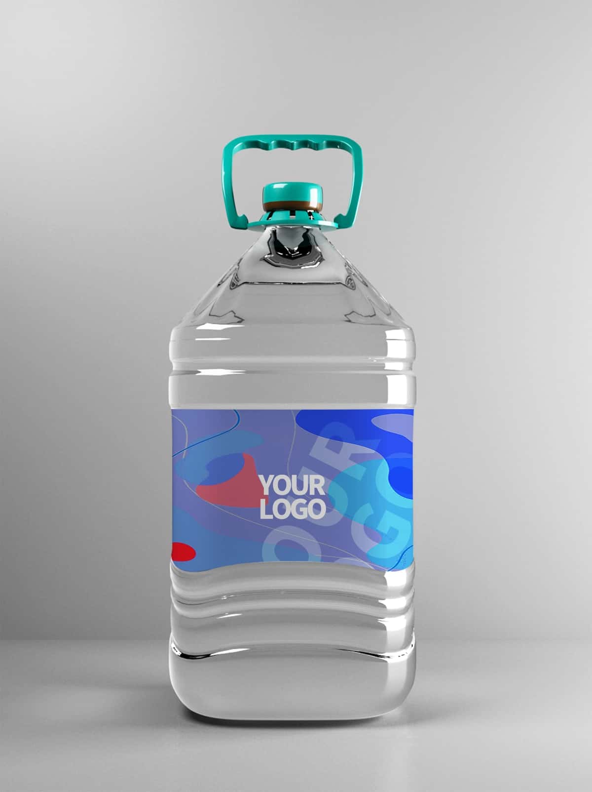 Suv shishasining maketi dizayni | Water bottle mockup design 1