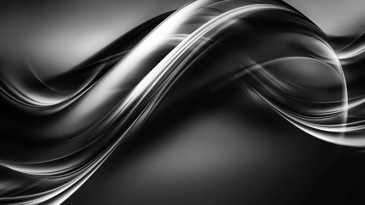 Oq qora fon silliq chiziqlar bilan | White black background with smooth lines 1