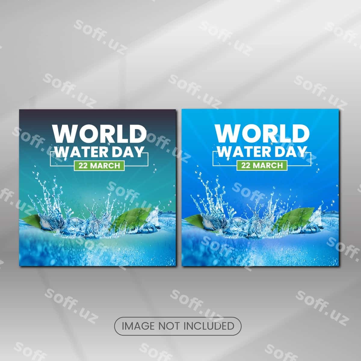 Dunyo Suv Kuni 22 Mart dizayni | World water day 22 march design 1