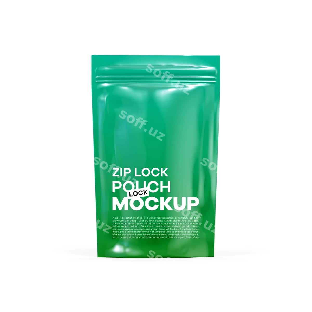 Zip lock pochar namunasi | Zip lock pouch mockup 1