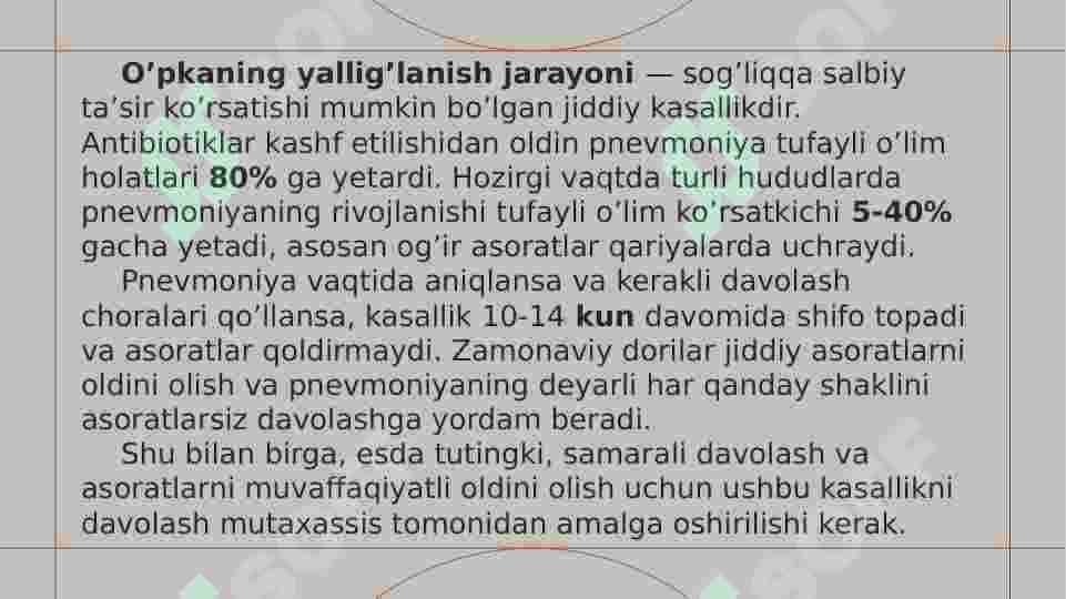 ZOTILJAM kasalligi tasnifi, etiologiyasi 4