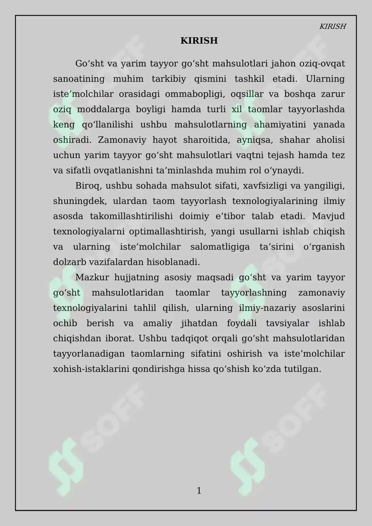 Go’sht va yarim tayyor mahsulotlar ulardan taom tayyorlash texnologiyasi 4