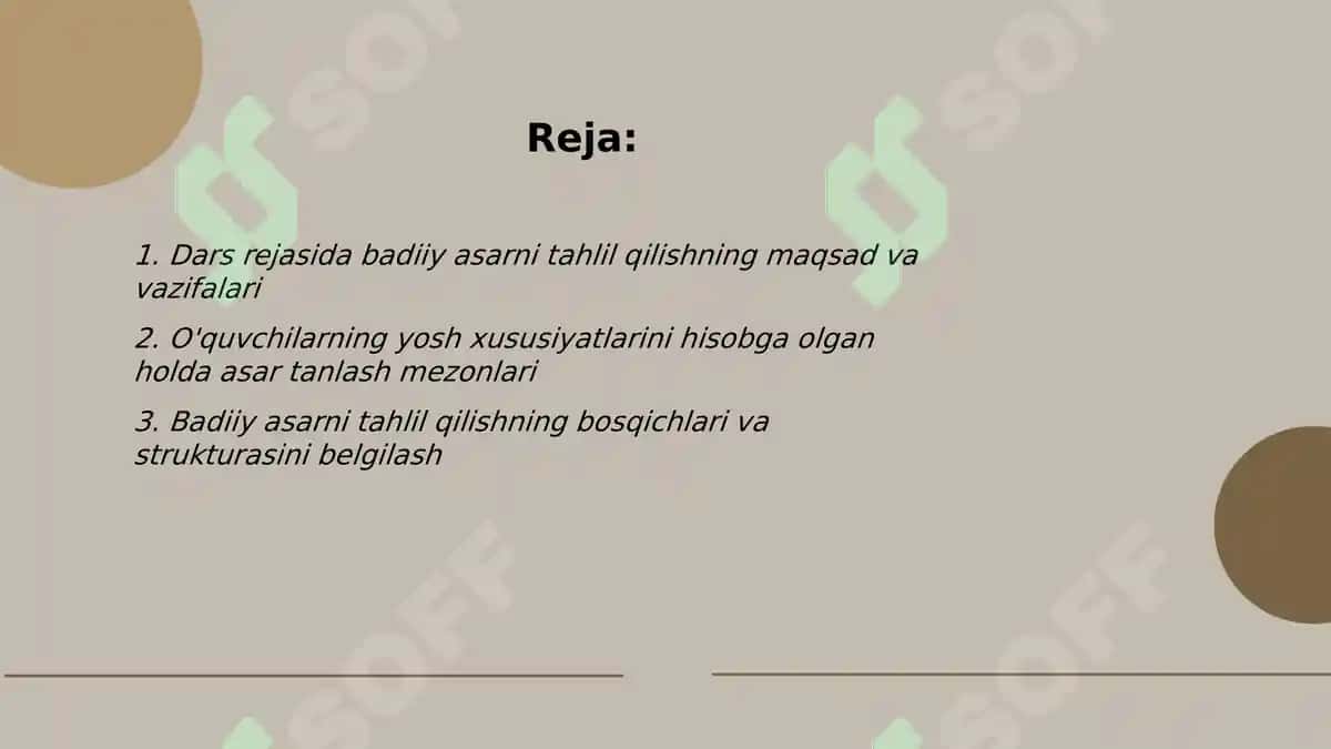 Boshlanğich sinflarda badiiy asarni tahlil qilishni metodik shartlari 2