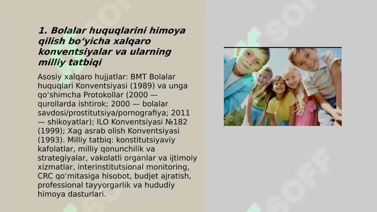 Bolalar huquqlarini va himoyasini taʼminlash 3