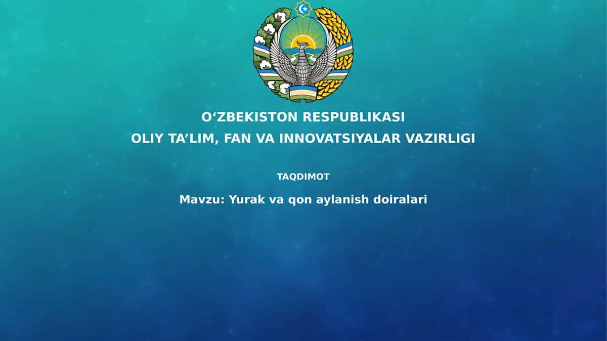 Yurak va qon aylanish doiralari
