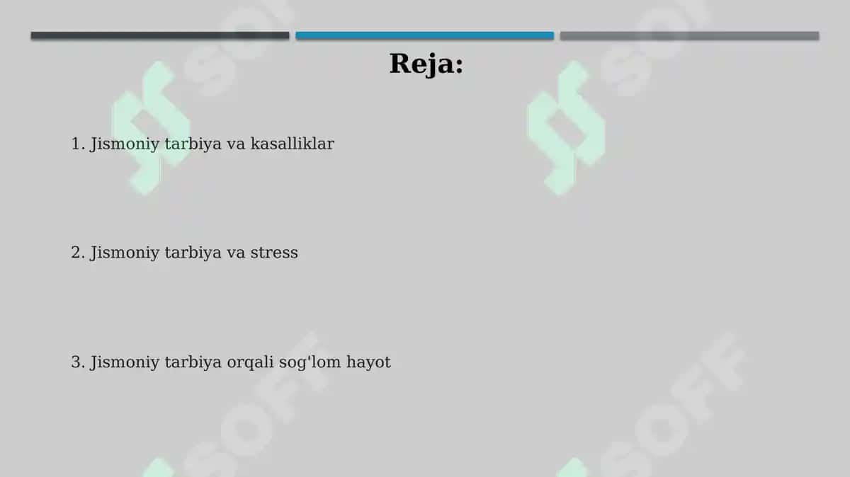 Kasallik va stressga qarshi jismoniy tarbiya 2