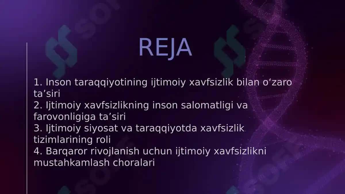 Inson taraqqiyotini ta’minlash va ijtimoiy xavfsizlik oʻrtasidagi bogʻliqlik masalalari 2