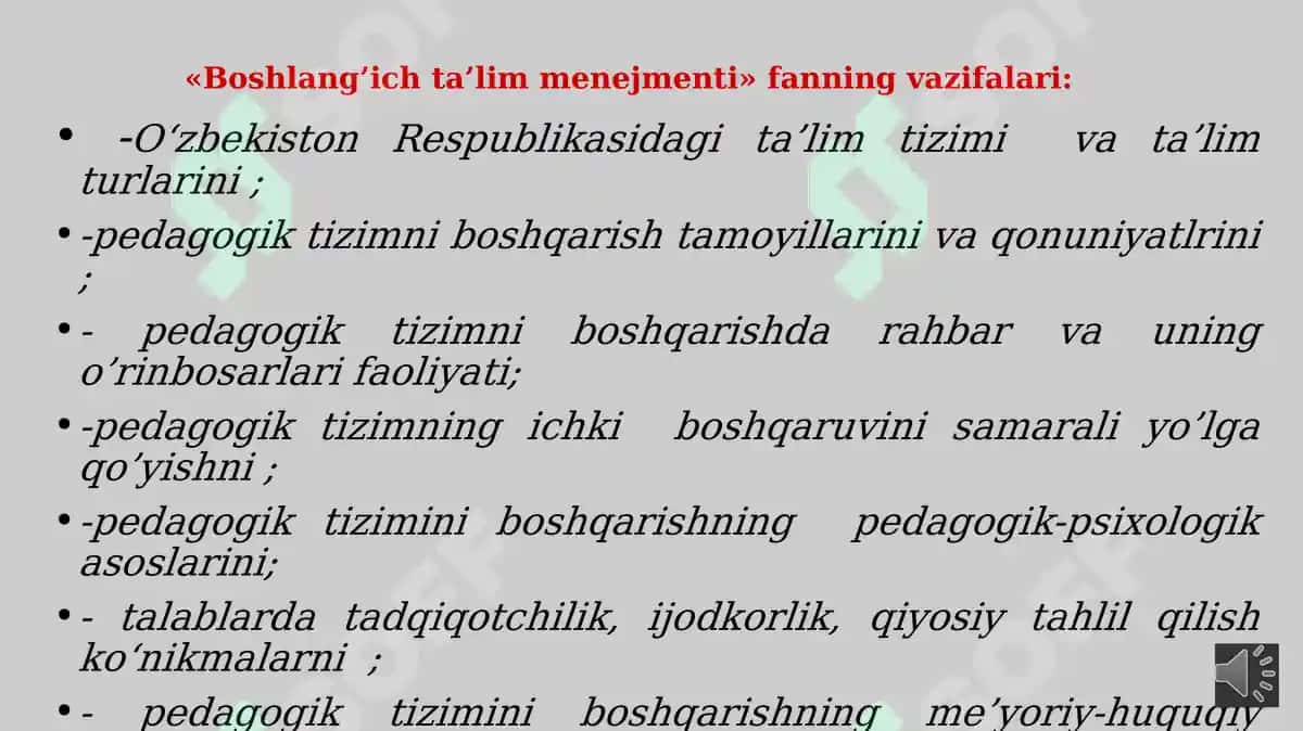 Boshlang'ich ta'lim menejmenti fanining mazmun-mohiyati, vazifalari va metodlari 3