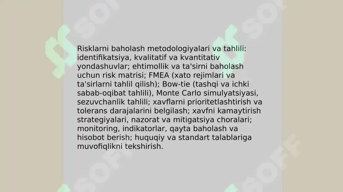 Xavfsizlikni ta'minlash tamoyillari va uslublarini tahlil qilish 4