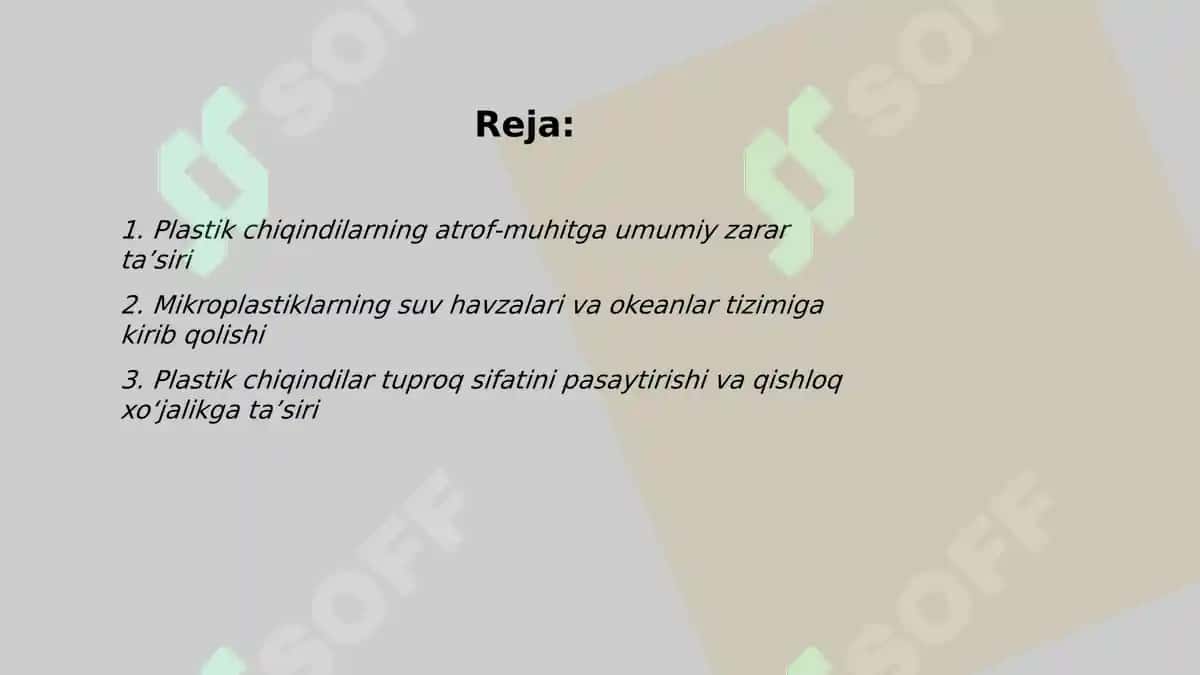 Plastik chiqindilar-tabiatning yashirin dushmani 2