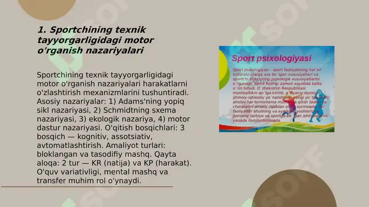 Sportchining texnik tayyorlashning psixologik asoslari 3