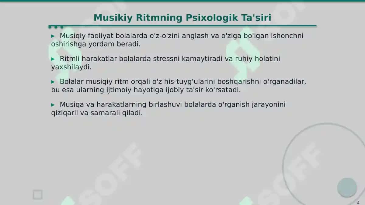 Bolalarni Musiqiy Ritmik Harakatlarga O'rgatish 4